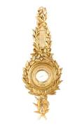 French Giltwood Wall Barometer  Thermometer