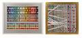 Pair Unframed Abstract Yaacov Agam Serigraphs