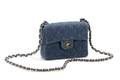 Chanel Quilted Denim Mini Classic Square Flap Bag