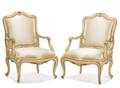 Pair Michael Taylor Design Italian Rococo Chairs