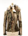 Roberto Cavalli Suede and Raccoon Fur Coat
