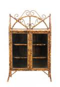 Aesthetic Movement Lacquered Bamboo Cabinet