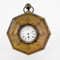 French tole peinte gallery clock 19th c