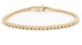 14k Yellow Gold  Diamond Tennis Bracelet