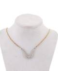 Ladies 18k Yellow Gold  Diamond Chained Necklace