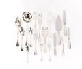 126pc Christofle Perles Flatware Service for 12