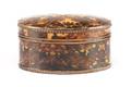 Regency Spider Web Motif Tortoiseshell Tea Caddy