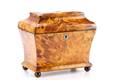 Regency Sarcophagus Tortoiseshell Tea Caddy