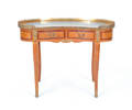 Louis XV style kidney shaped writing desk
