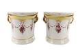 Pair of Early Davenport Demilune Bough Pots