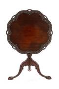 Mahogany Chippendale Style Pie Crust Table