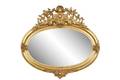 Neoclassical Style Oval Giltwood Mirror