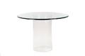 Modern All Glass Round Breakfast Table