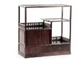 Diminutive Chinese Rosewood Display Cabinet