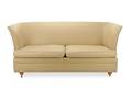 American Beige Linen Flared Back Sofa