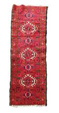 Hand Woven Tribal Motif Runner w Red 6 9 x 2 2