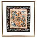 Chinese Silk Embroidery Textile Panel Framed