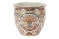 Palatial Porcelain Lotus Flower Motif Fishbowl