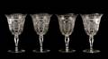 Set H P Sinclaire  Company Etched Glass Goblets
