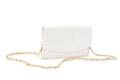 Chanel White Caviar Leather Wallet on Chain