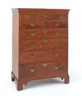 Chippendale walnut tall chest probably New Jersey ca 1765