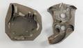 Two tinned sheet iron cookie cutters 19th c