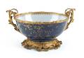 Ormolu mounted Chinese porcelain centerpiece bowl