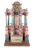 Continental carved and painted altar