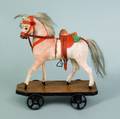 Felt horse pull toy