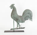 Swell bodied rooster weathervane