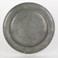 Connecticut pewter charger ca 1800