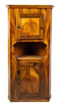 A Louis Philippe Walnut Corner Cabinet