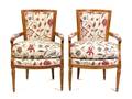 A Pair of Louis XVI Style Fauteuils