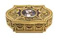 A French Gilt Bronze and Enamel Table Casket