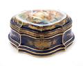 A Sevres Style Porcelain Table Casket