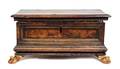 An Italian Walnut Table Casket