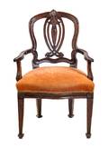 An Italian Walnut Armchair