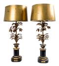 A Pair of Italian Tole Table Lamps