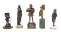 A Group of Five Bronze Figures