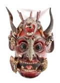 Large Balinese Polychrome Rangda Mask