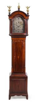 An English Mahogany Case Clock