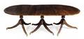 A George III Mahogany Triple Pedestal Dining Table