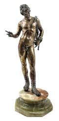 A Continental Silver Figure of Narcissus