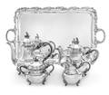 A German Silver FourPiece Tea and Coffee Service