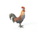 Austrian cold painted bronze rooster