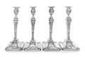A Set of Four George V Silver Candlesticks