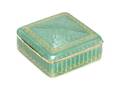 A Continental Parcel Gilt Silver and Enamel Box