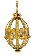 An American Gilt Bronze TenLight Chandelier