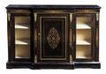 A Victorian Ebonized Console Cabinet