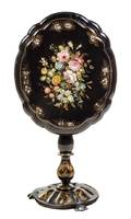 A Victorian Lacquered TiltTop Tea Table